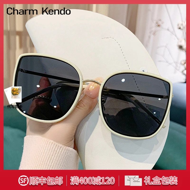 Charm Kendo太阳镜女2025新款潮流ins防晒偏光眼镜复古显脸小墨镜