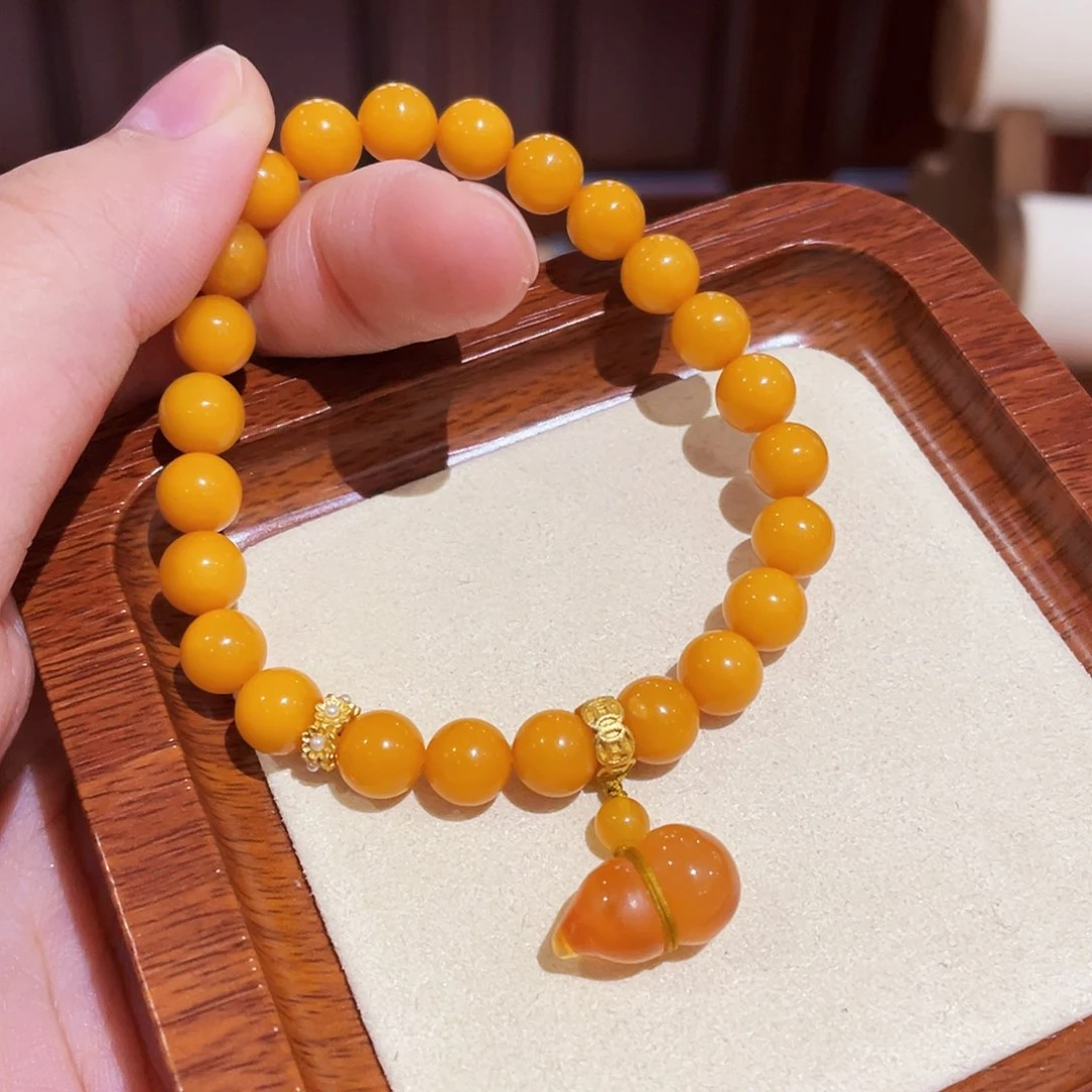 蜜蜡手链未镶嵌手串