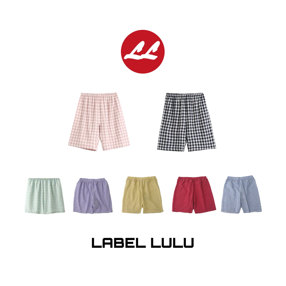 LABEL LULU 多巴胺格子短裤