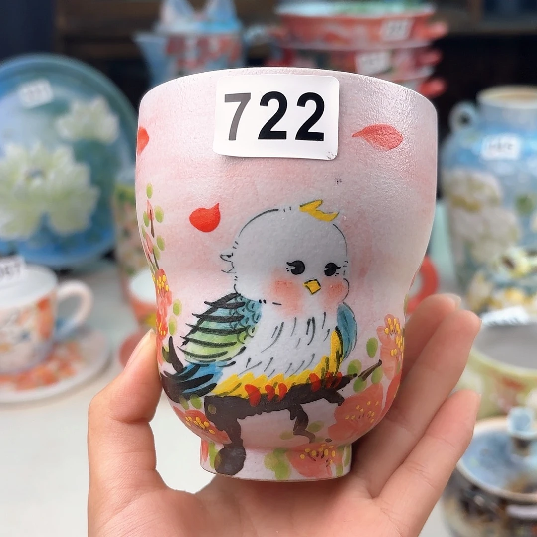 景德镇手绘高温釉下彩陶瓷茶具