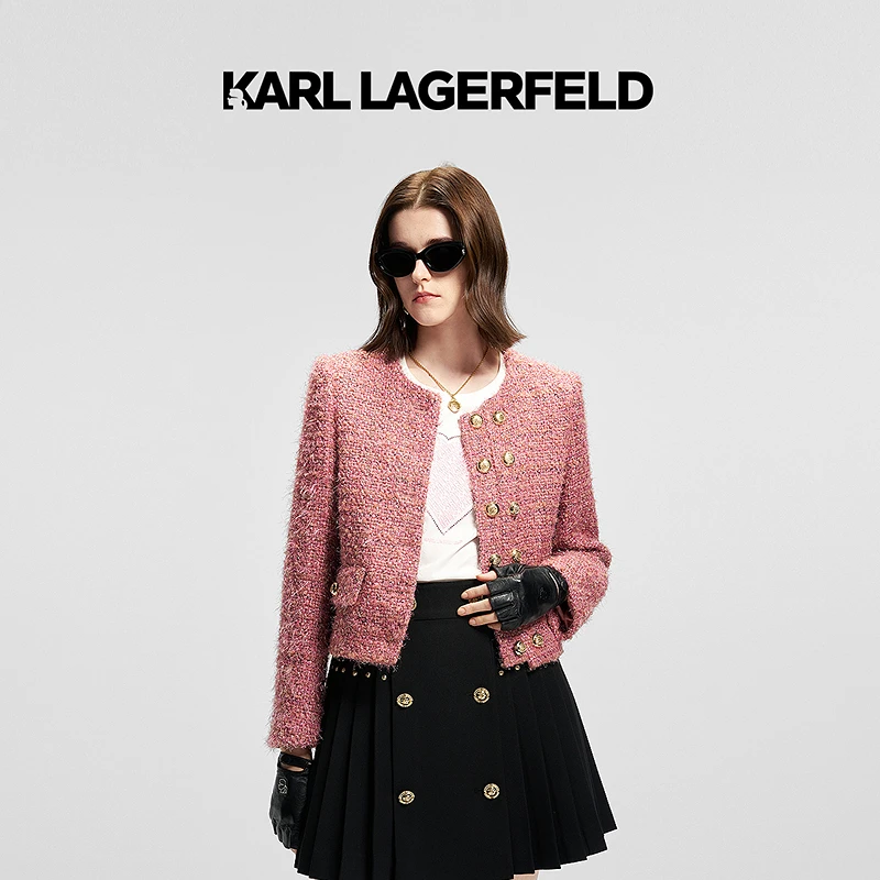 【官方】KARL LAGERFELD卡尔拉格斐2025春季香风外套老佛爷P21E1531