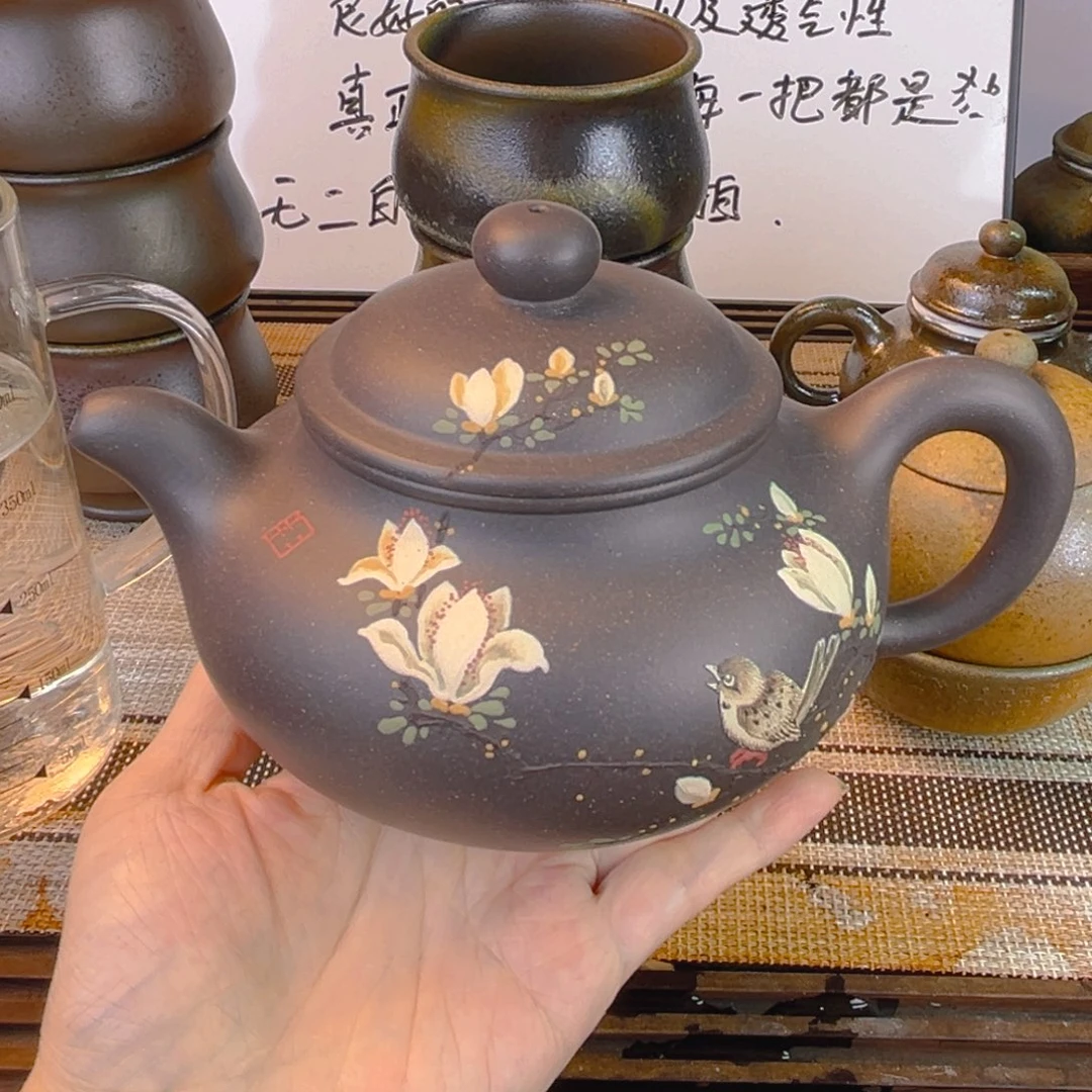 驼***哥紫砂茶壶大水谭天青