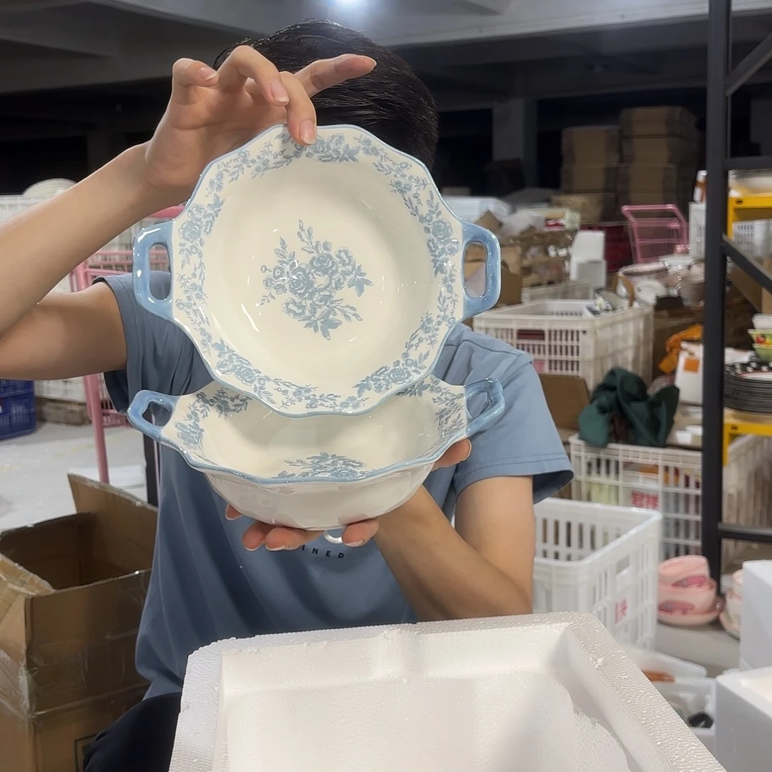 瓷微瑕陶瓷餐具釉下彩