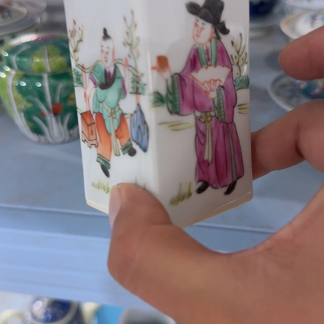 瓷片摆件手绘瓷器全部处理