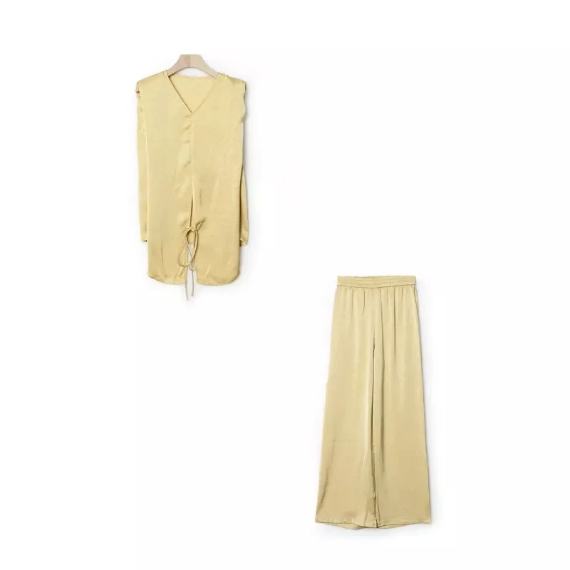 【滴滴专属】不规则无袖上衣+裤子套装TZ2640