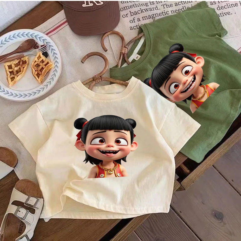 哪吒t恤儿童短袖2025新款男女童夏装中小童纯棉半袖衣服夏季上衣