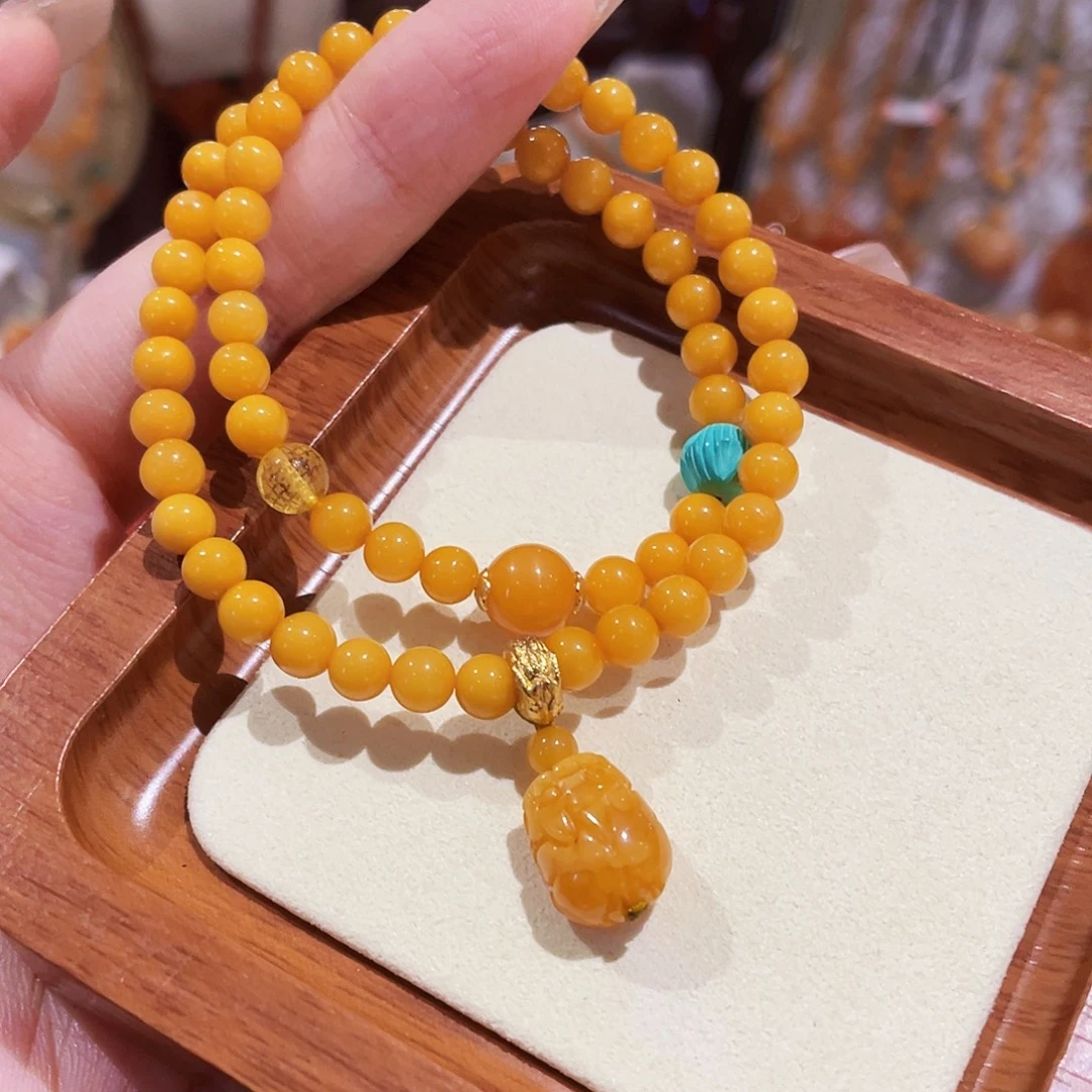 蜜蜡未镶嵌手链手串