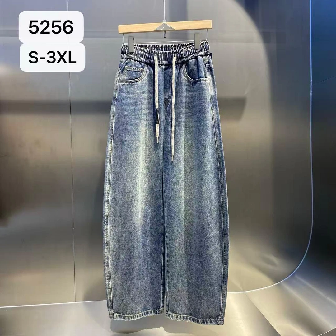 5256 舒适百搭牛仔休闲裤