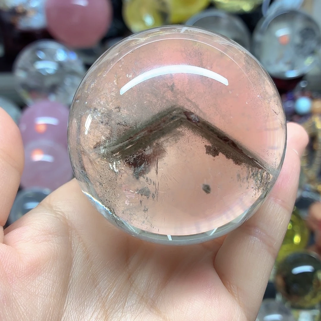 珠宝半成品未镶嵌水晶红幽灵65