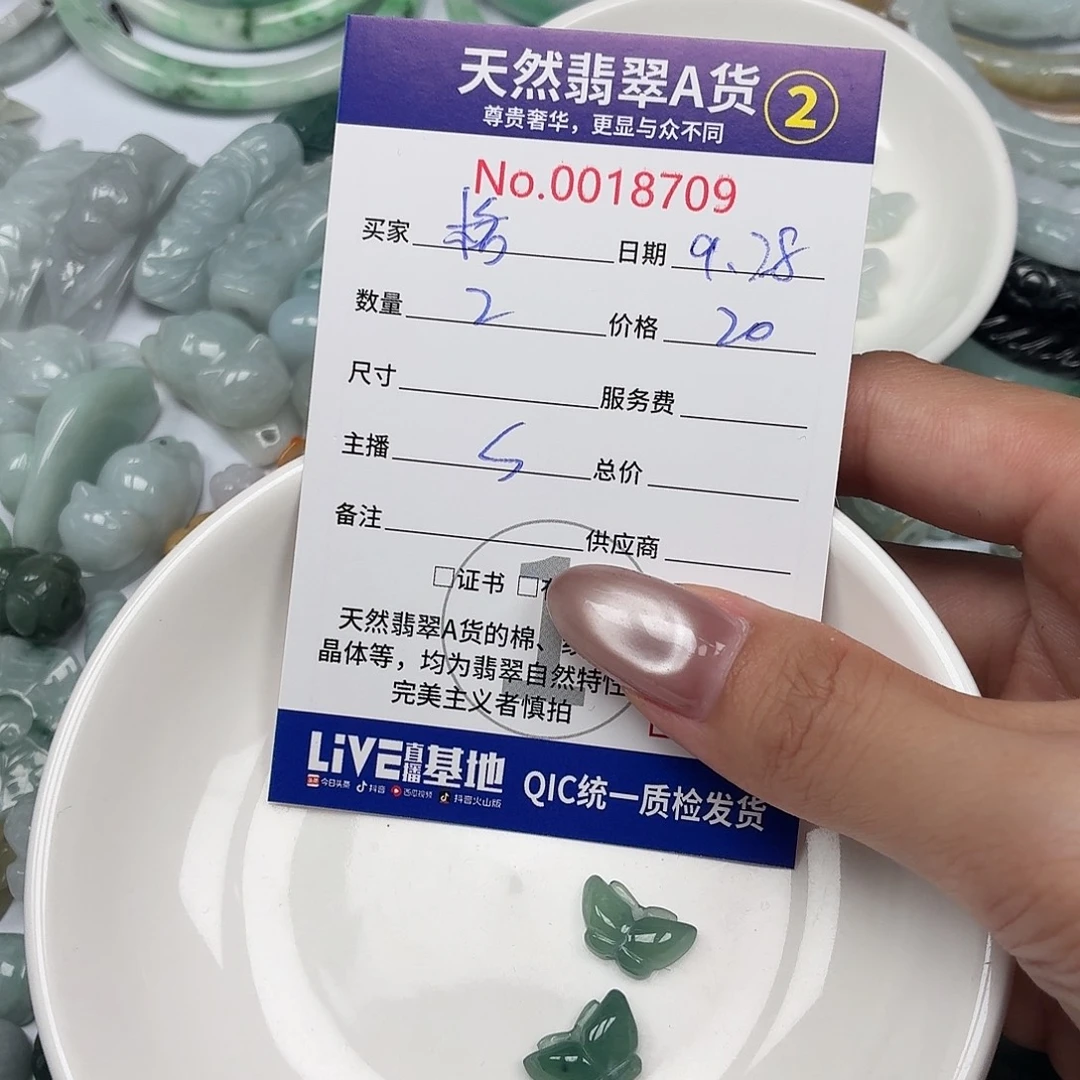 格***局翡翠未镶嵌颈饰24
