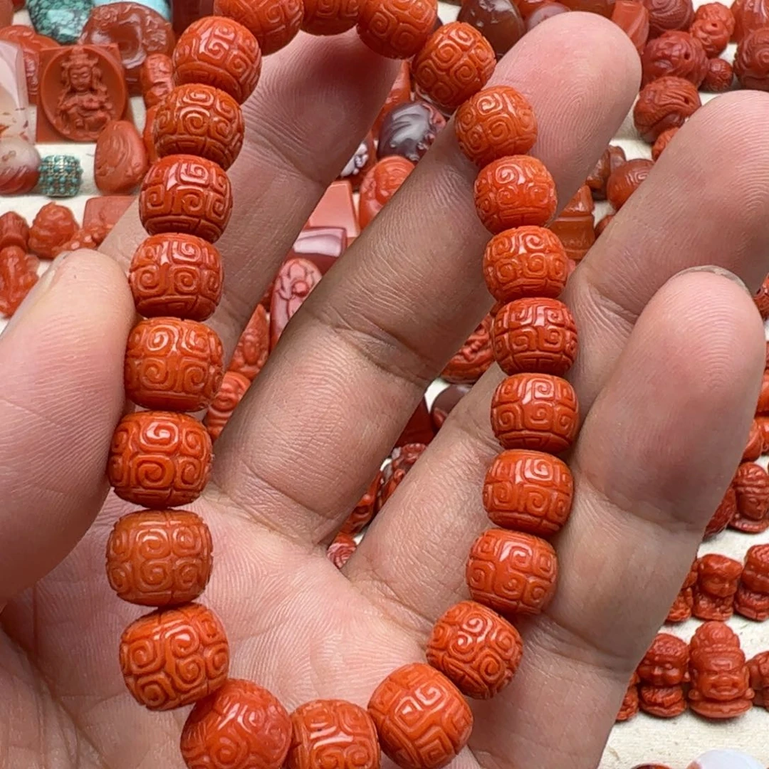 南红玛瑙配饰未镶嵌