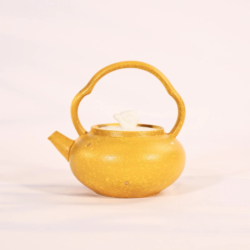 浣泥  黄色油画茶具系列