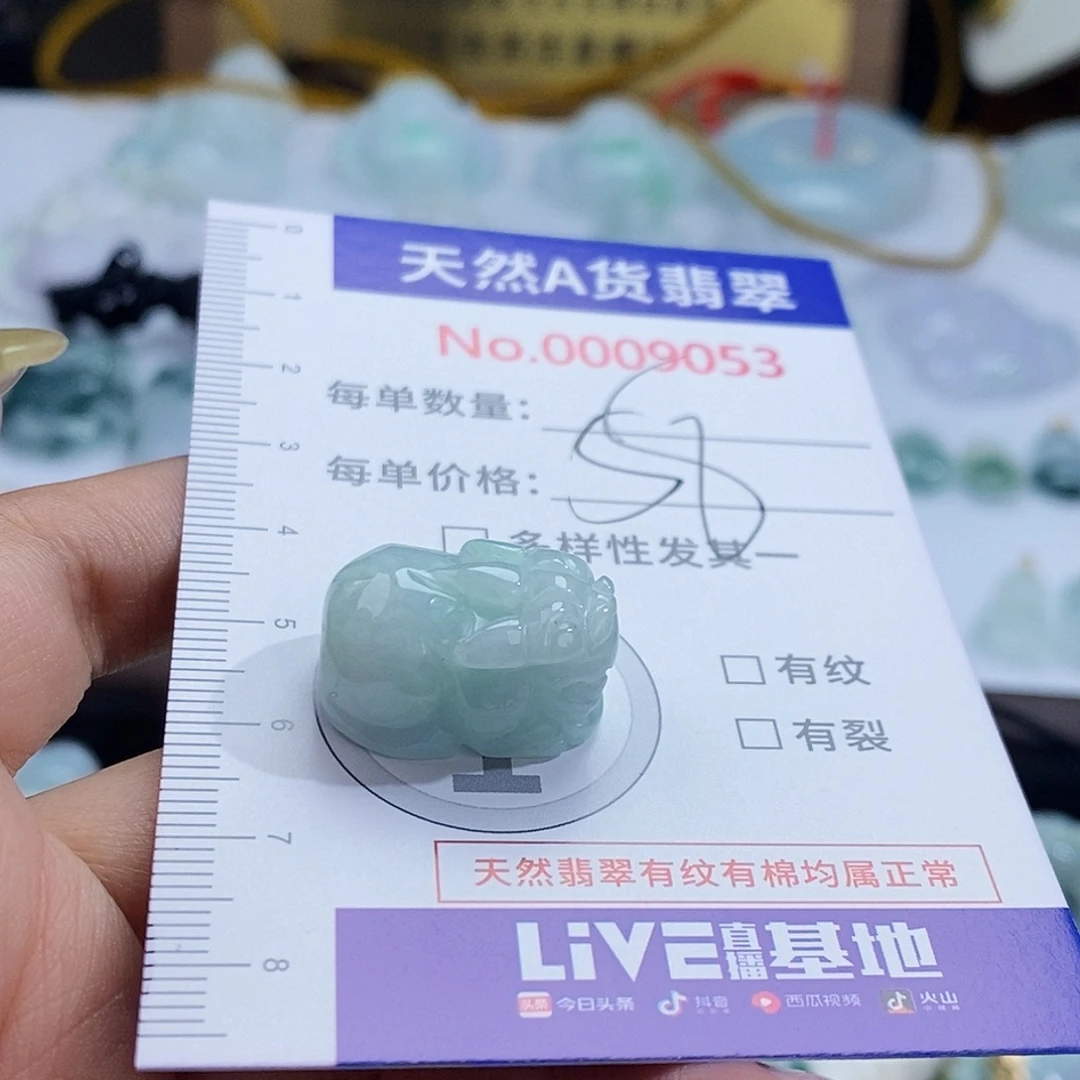 翡翠未镶嵌颈饰9053