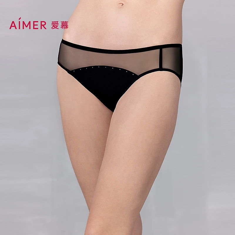爱慕倾心之约内裤性感蕾丝舒适透气内裤女款低腰三角裤AM22A821