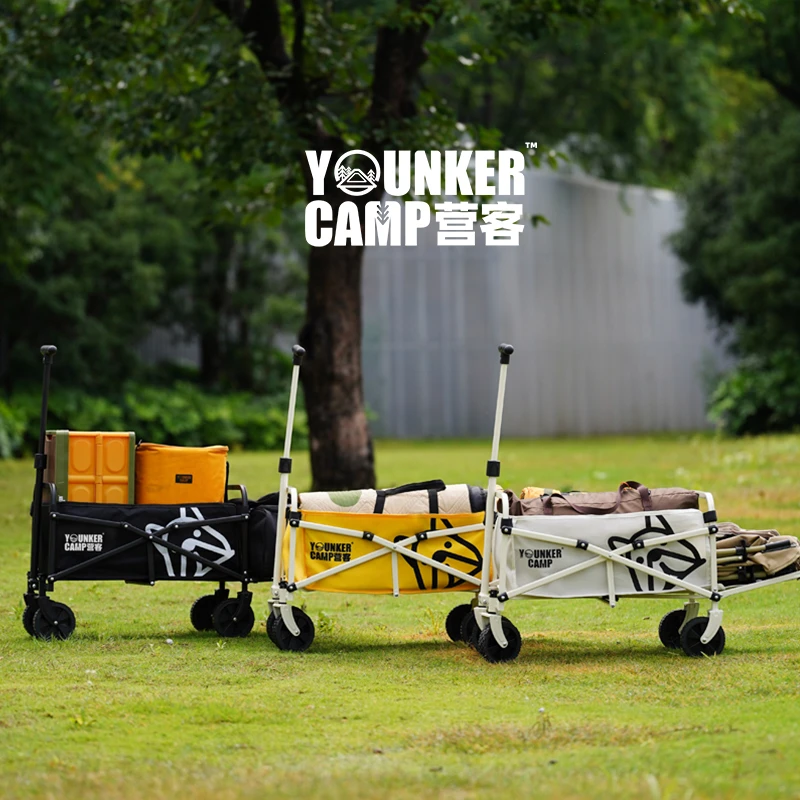 营客露营小推车买菜车小巧折叠户外小推车旅行易携带摆摊春季出游