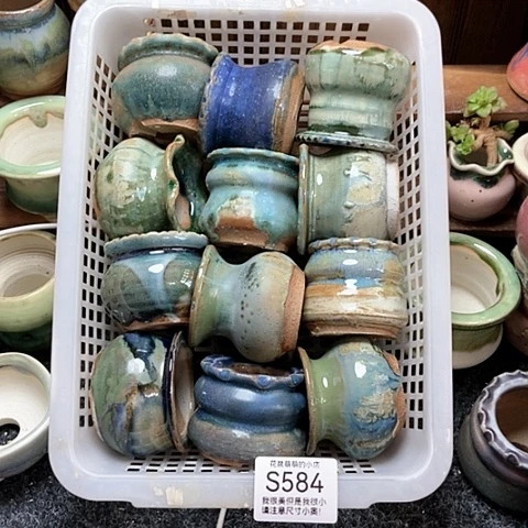 紫砂花盆584微瑕品口径4到5左右