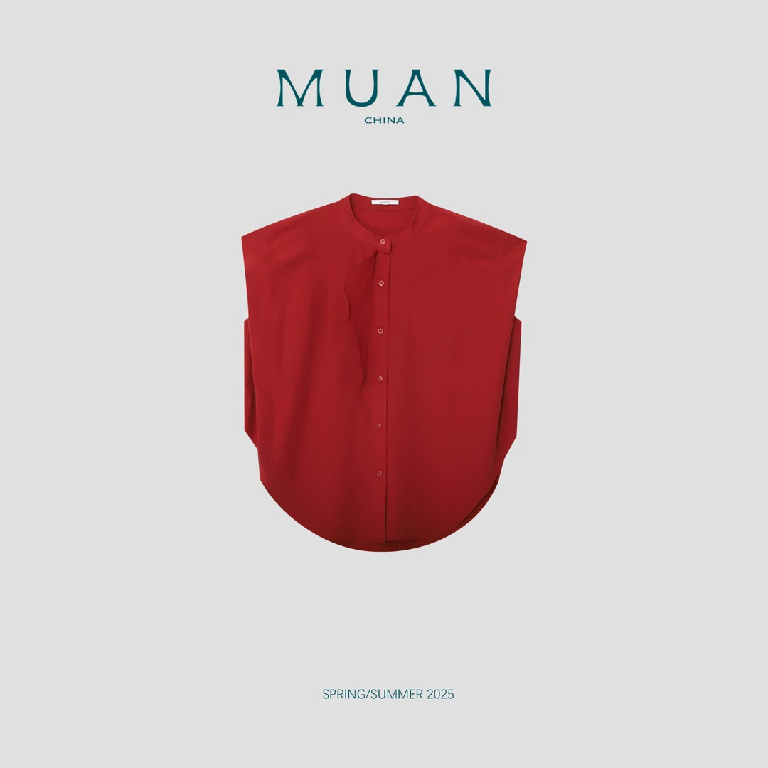 木岸MUAN:《理想背心》定制百搭高级简约宽松马甲背心女DG3-8934