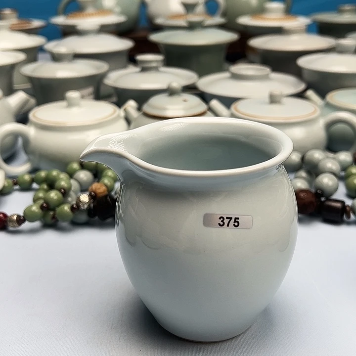 杯月白釉公道杯原矿原釉原产地