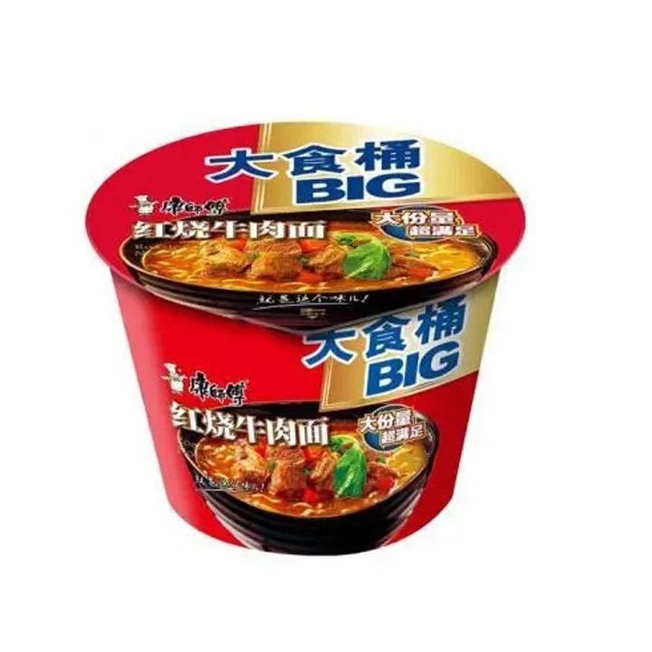 康师傅 BIG大食桶红烧牛肉面 143g/桶夜宵