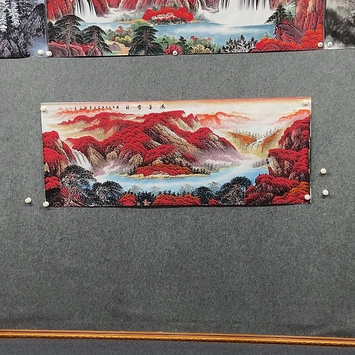 国画小六尺鸿运当头一副