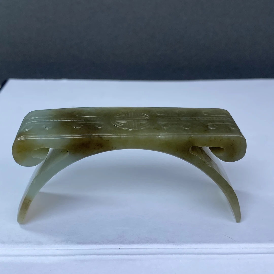 A099 和田玉 糖玉笔床