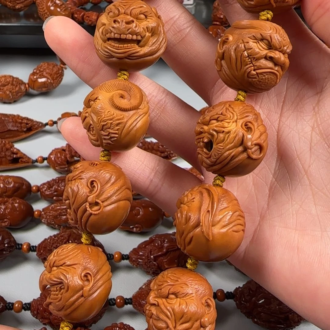 手串橄榄核油核十二生肖恶僧手持