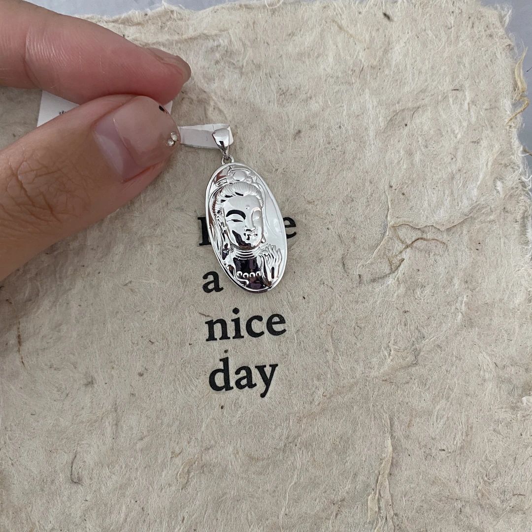 铂金950观观音音吊坠