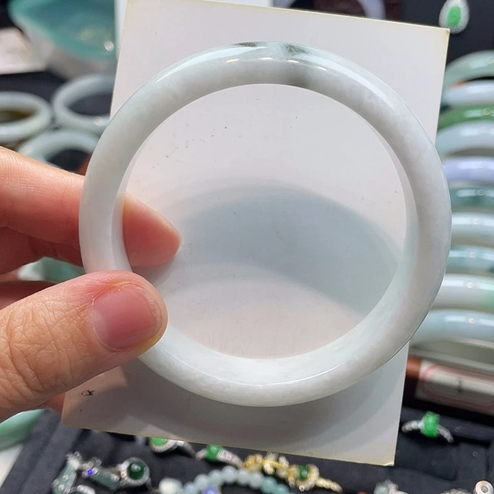 翡翠未镶嵌手镯翡翠手镯60圈口