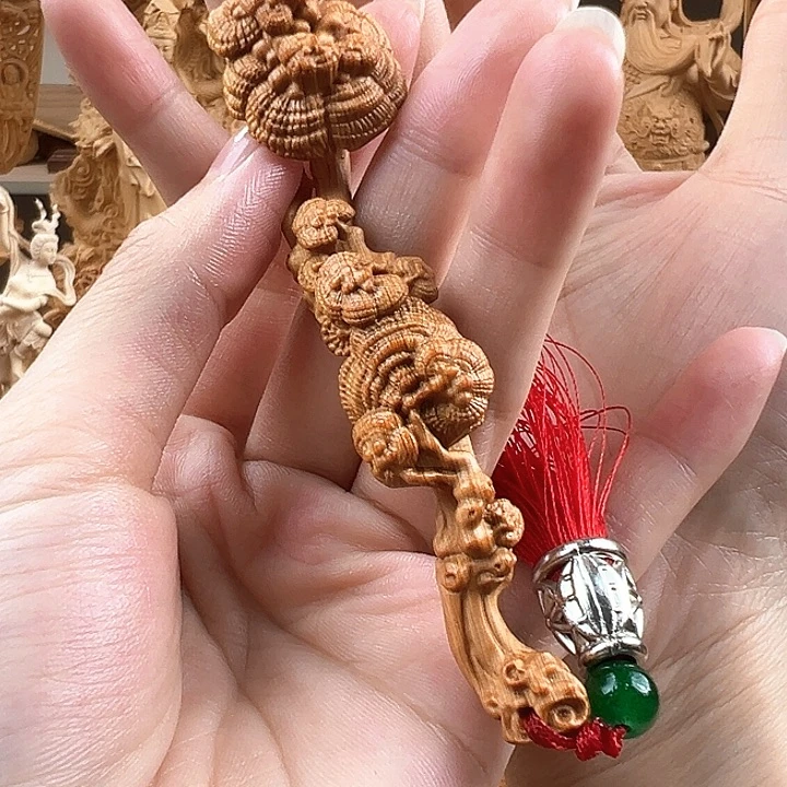 柏木（崖柏）灵芝如意