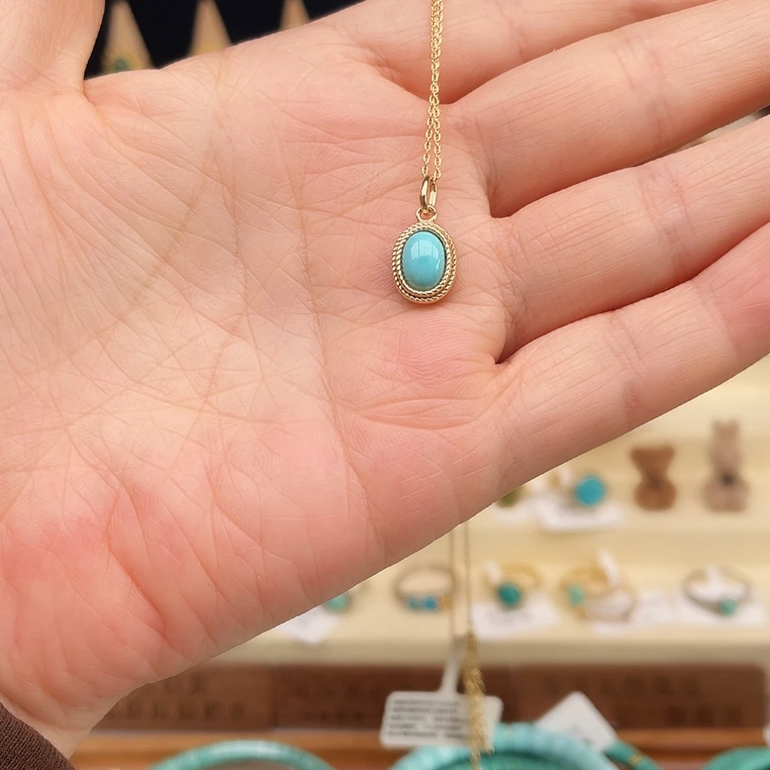 绿松石颈饰合金项链