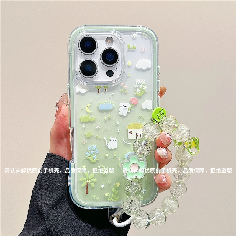 三合一炫彩适用苹果16/iPhone/华为/手机壳15/14防摔Pura70爆款潮