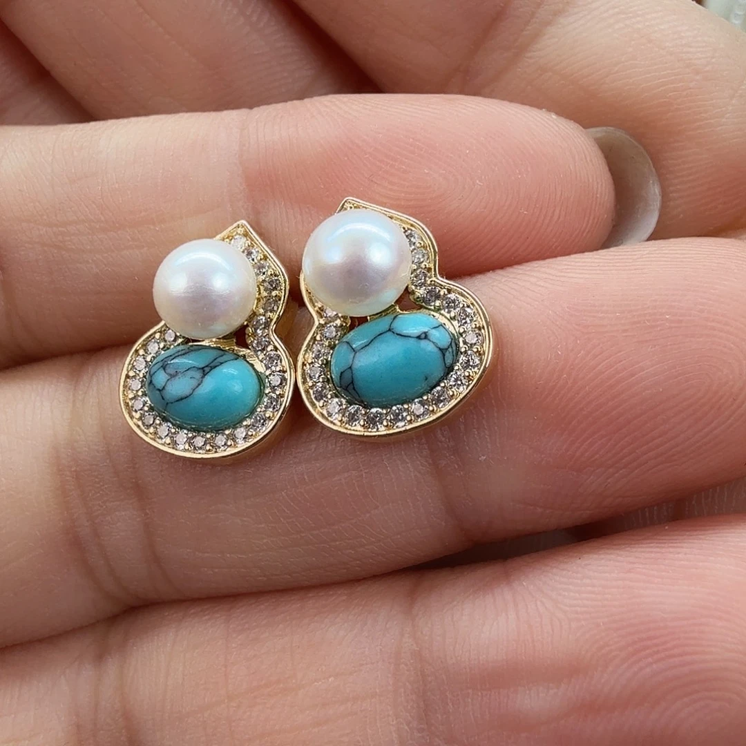 淡水珍珠未镶嵌耳饰