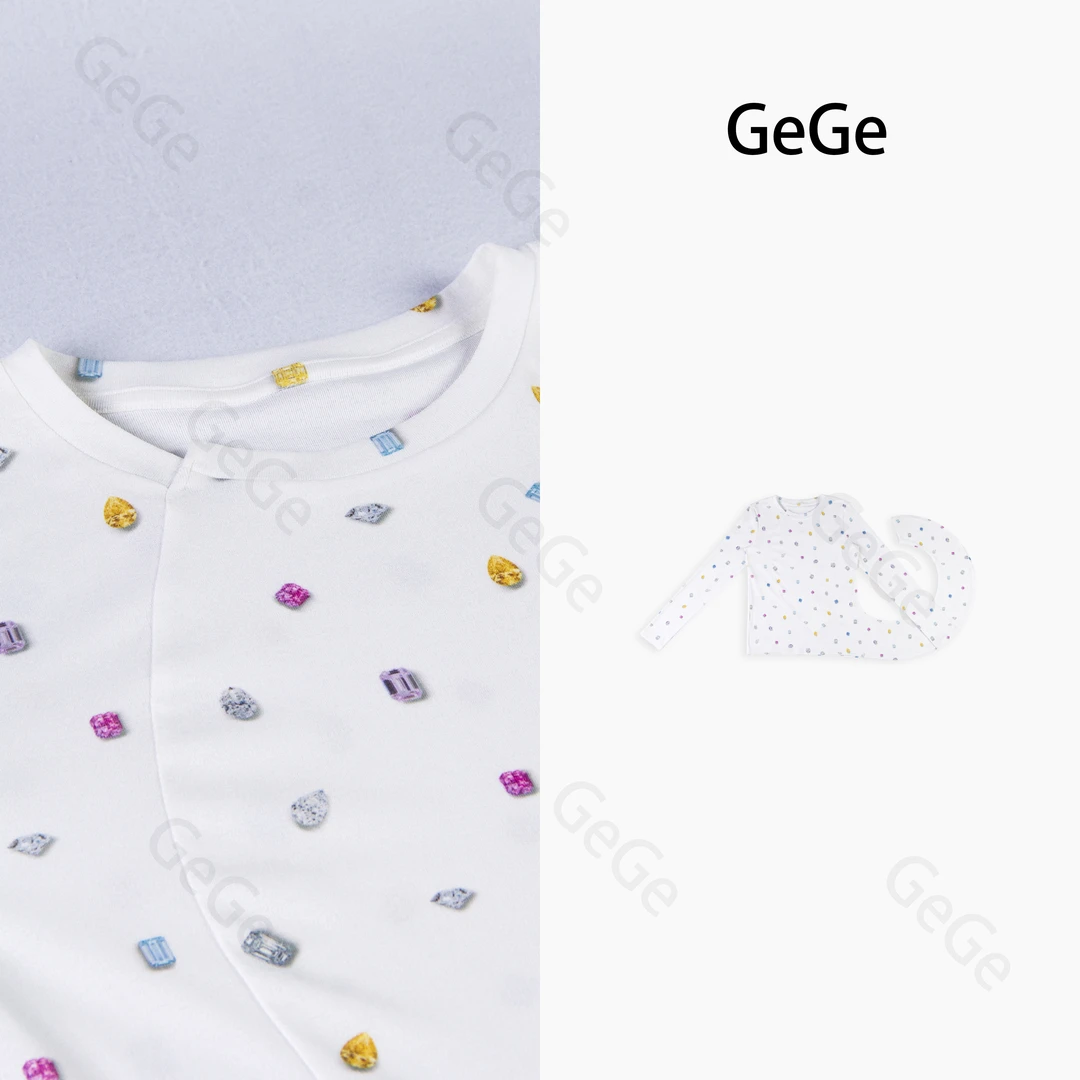 【格格专属】小众设计师多彩宝石色彩时尚长袖