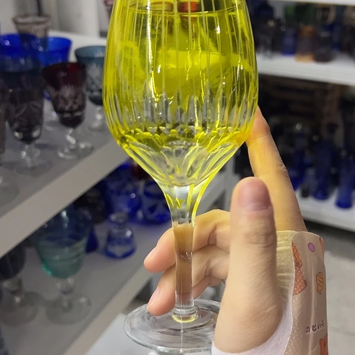 手柄款水晶玻璃微瑕一个