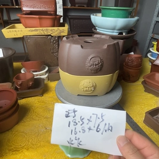 紫砂花瓶紫砂花盆