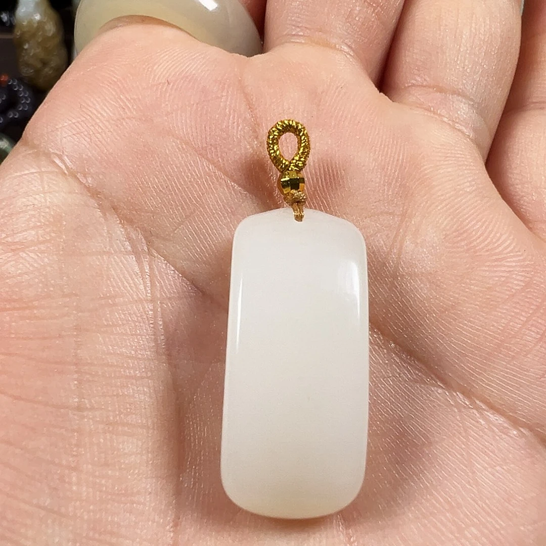 海***风和田玉未镶嵌吊坠(不含链)