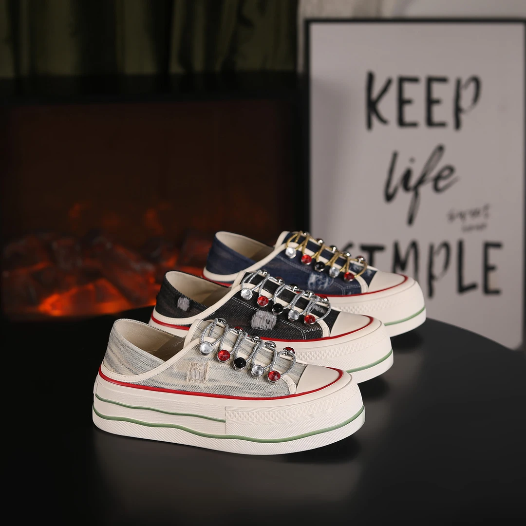 【RIELOV●星光】 时尚厚底增高5cm透气潮流百搭女休闲板鞋589-3