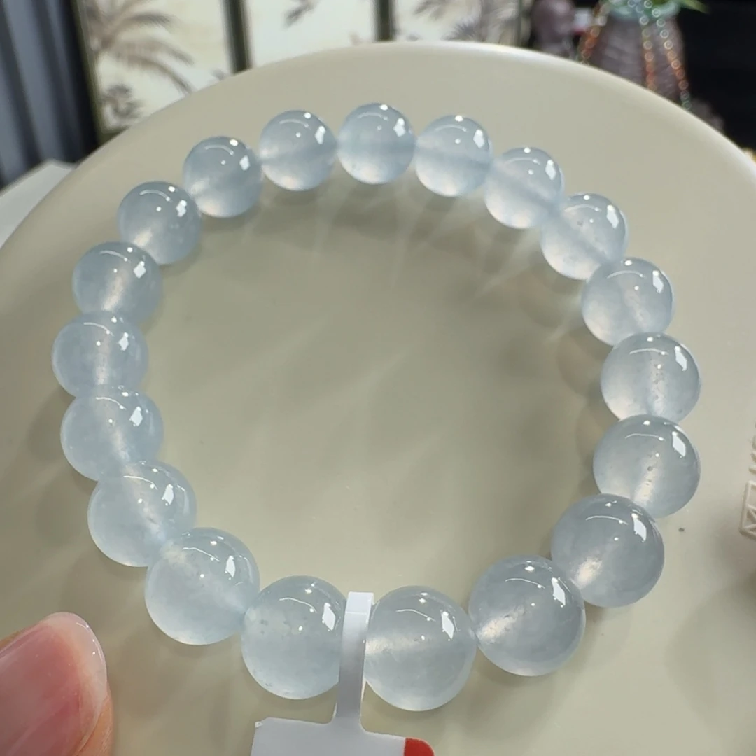 未镶嵌手链翡翠蓝钢单圈10mm