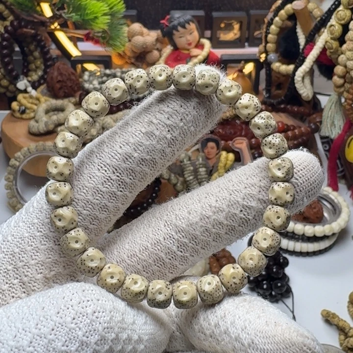 手串星月菩提7号车尺寸8.7石玉无相单圈