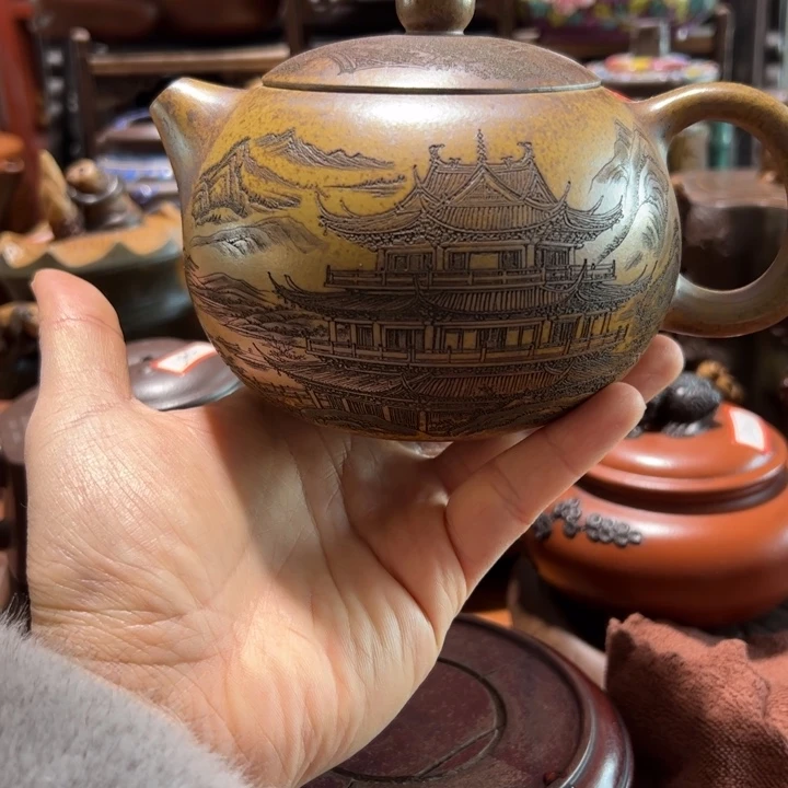 紫砂茶壶紫砂壶收藏起来了！