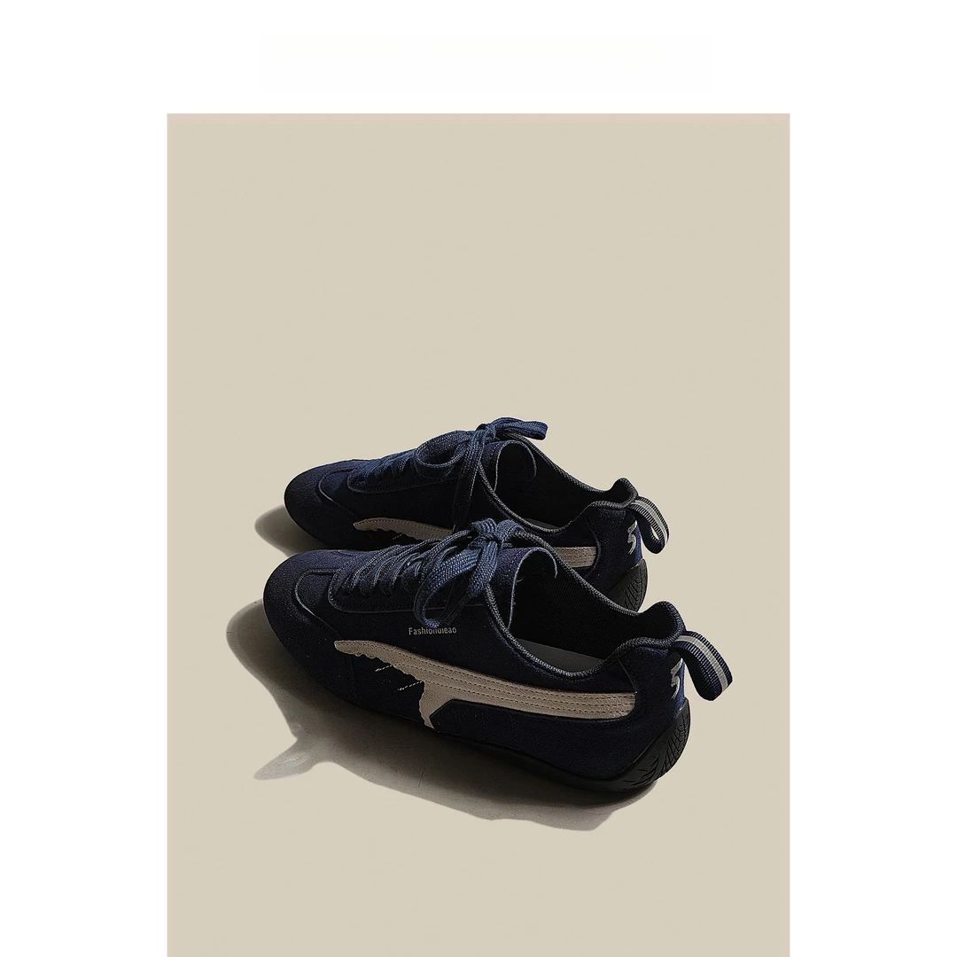 弥笛老钱风必备赛车德训百搭女鞋今年2025新款高级百搭小众鞋子