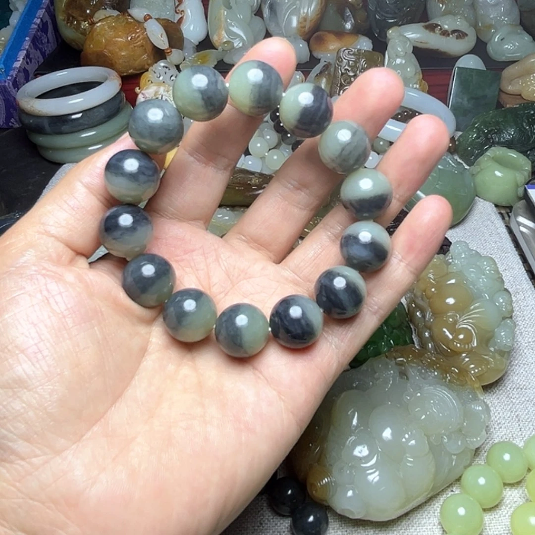 和田玉未镶嵌手链