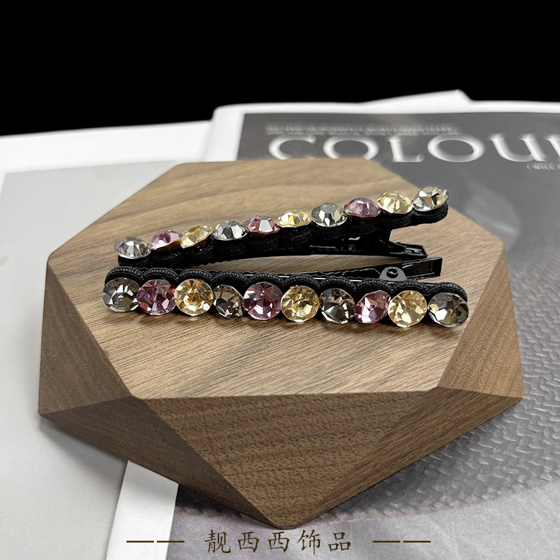 【LXX靓西西】041 鸭嘴夹7.3厘米夏日氛围感碎发夹一对装