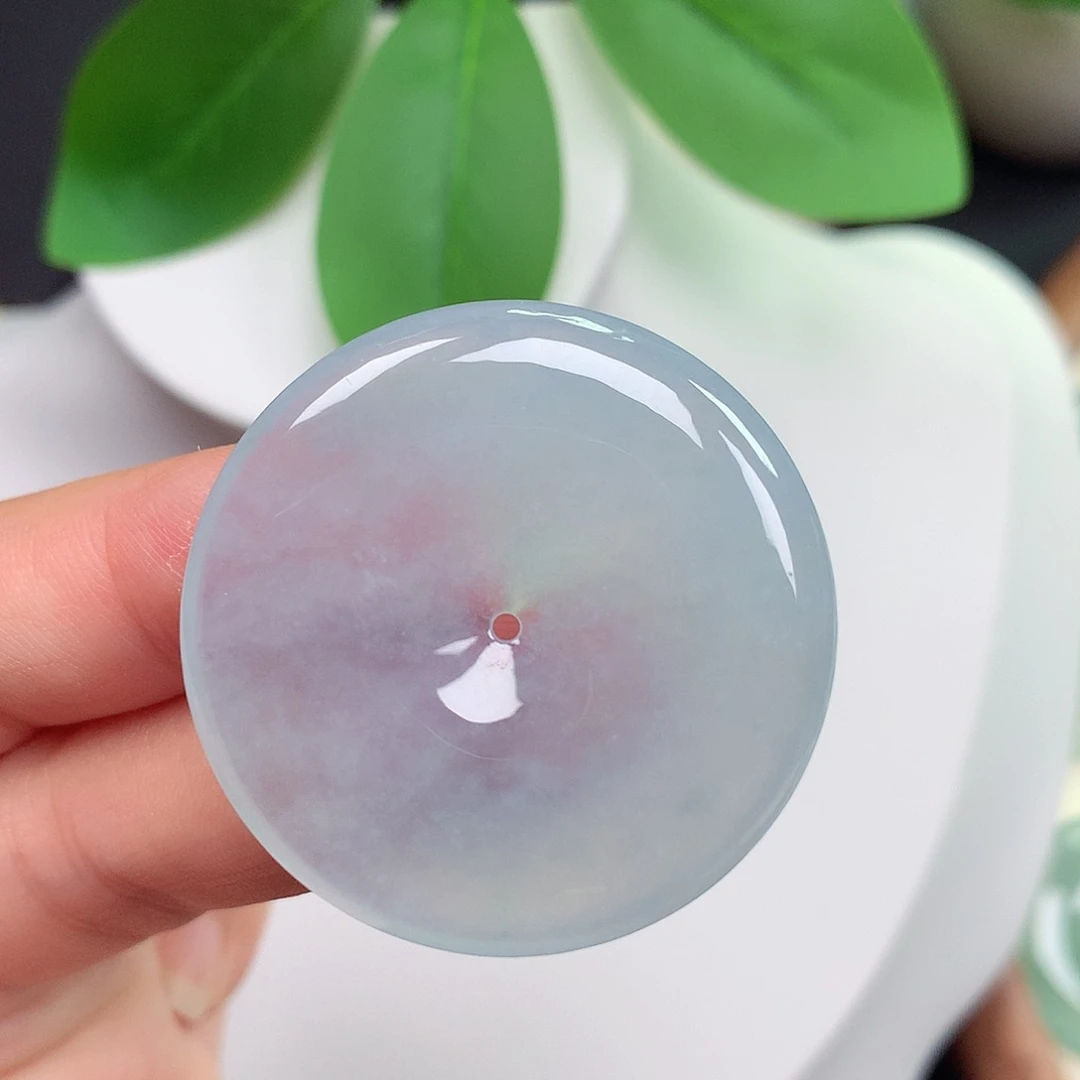 颈饰未镶嵌翡翠平安扣 35.5x5.6mm