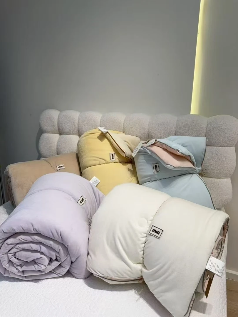 【羽鸿严选】新款韩系双拼糯糯被双面可用 柔软亲肤