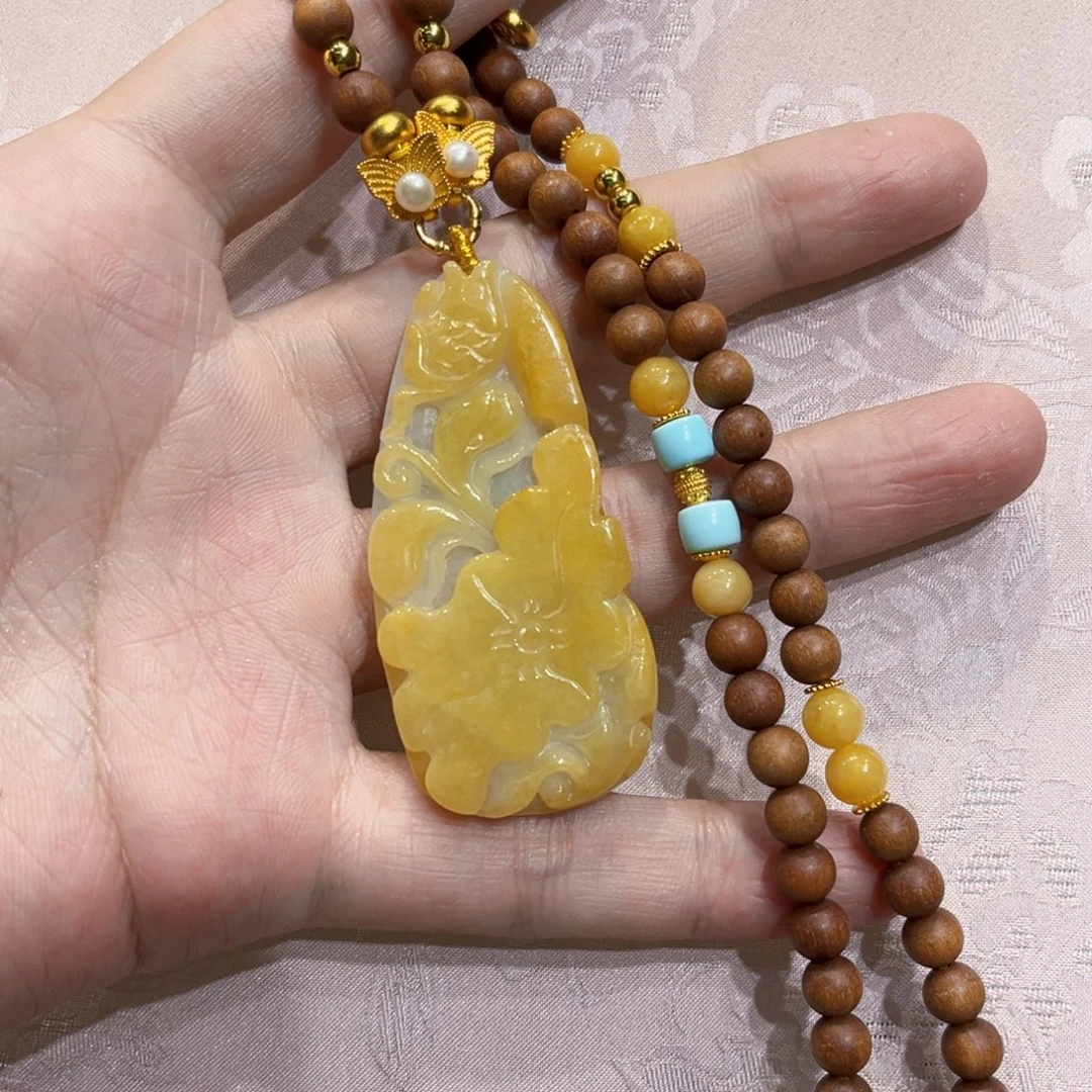 翡翠合金吊坠(赠链)