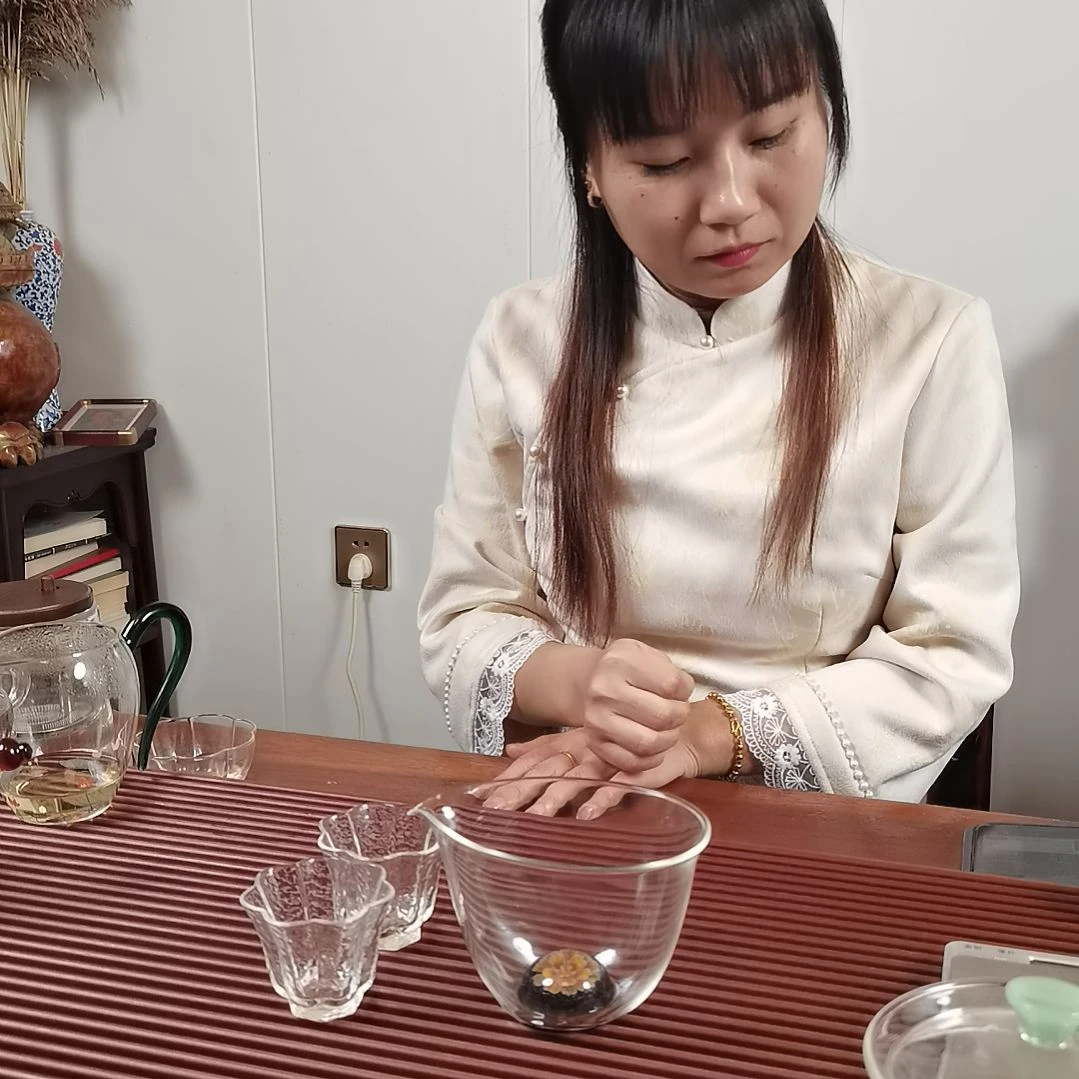 高硼硅玻璃手柄款船杯配两支小杯