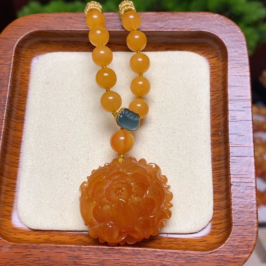 【闪购商品】蜜蜡颈饰未镶嵌项链