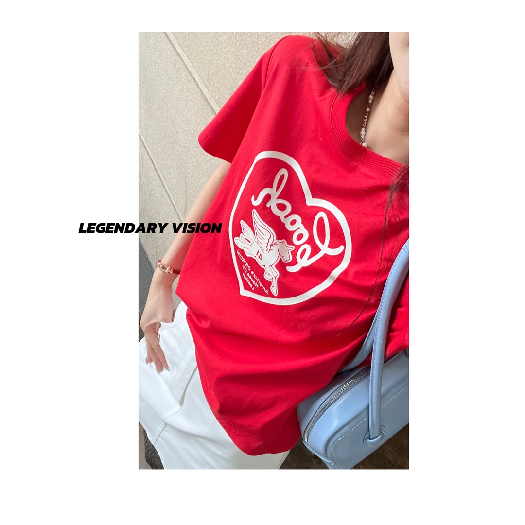 【LEGENDARY】“梦马”韩版ins小众显瘦时尚百搭纯棉短袖MM0122DX