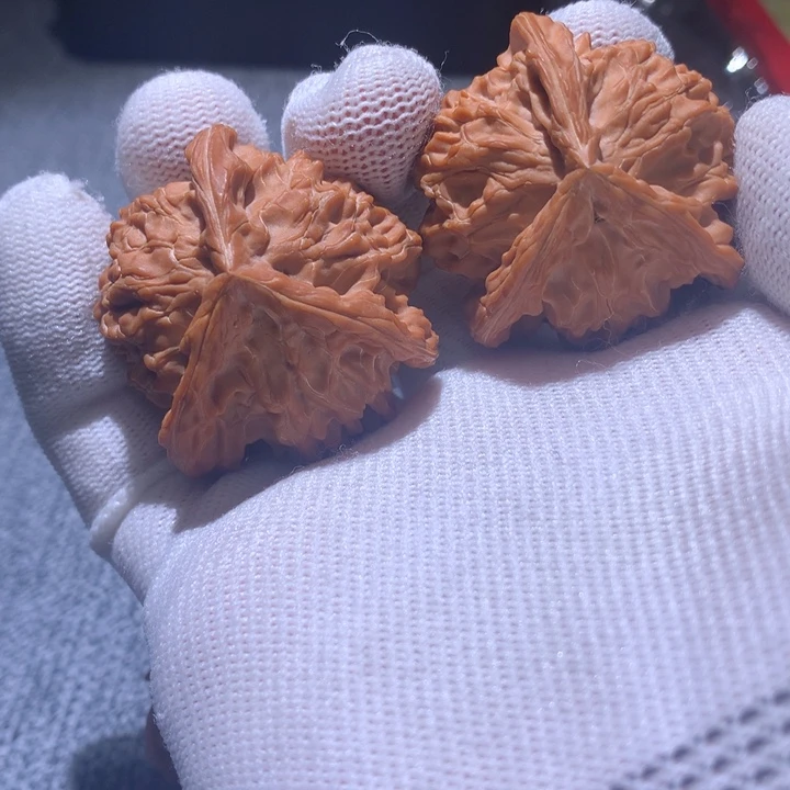 把件文玩核桃44全品盘山三棱